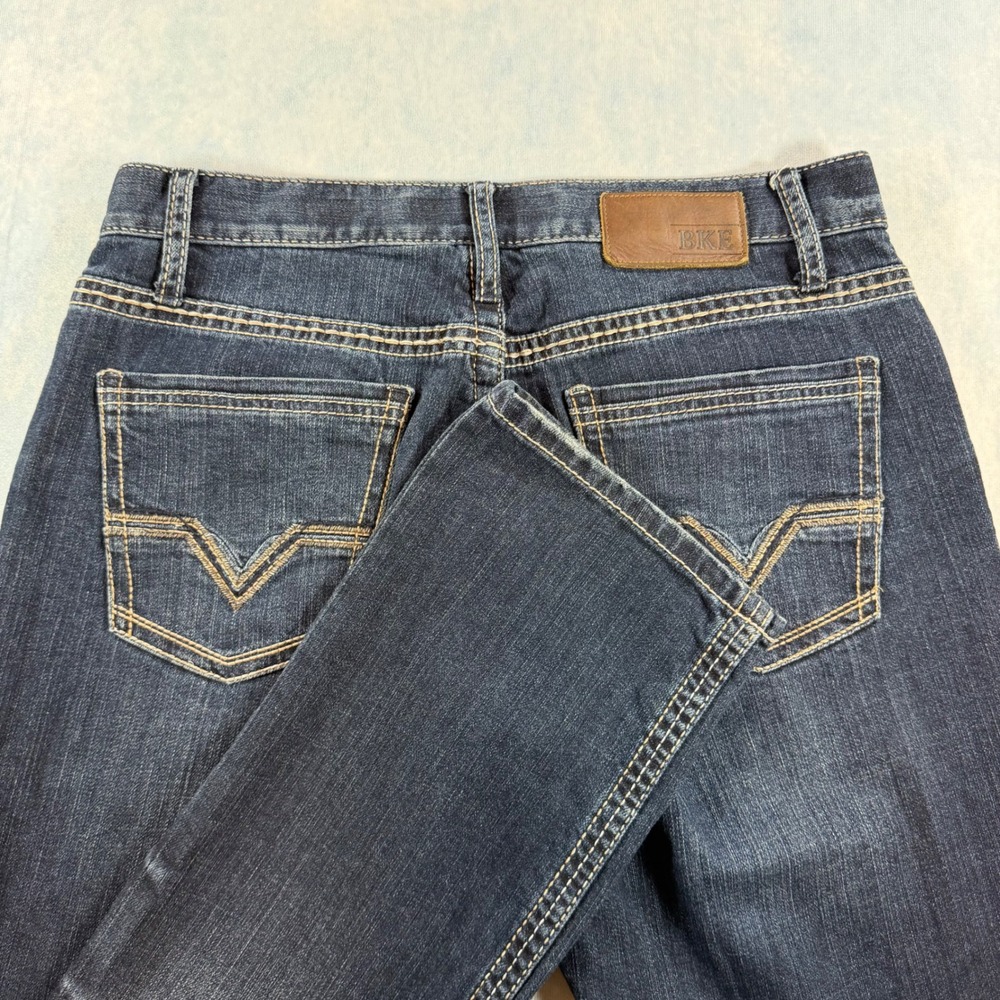 BKE Jake Jeans Mens 32S Dark Wash Excellent Straight Leg Stretch Denim